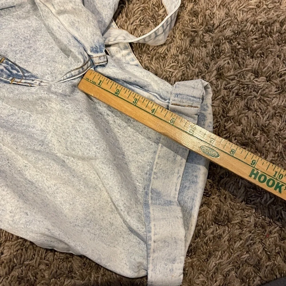 Jordache vintage acid wash overall shorts